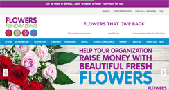 Desktop Screenshot of flowersforfundraising.com